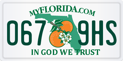 FL license plate 0679HS