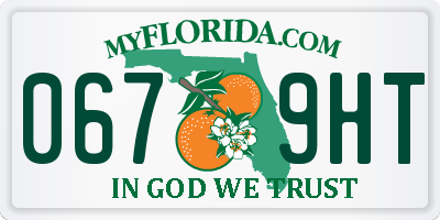 FL license plate 0679HT