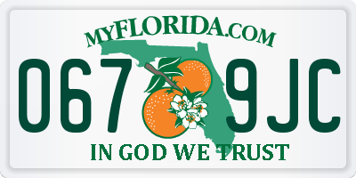 FL license plate 0679JC