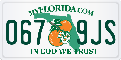 FL license plate 0679JS