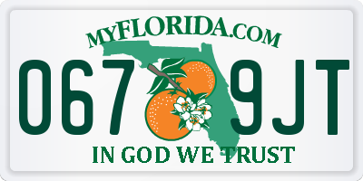 FL license plate 0679JT