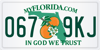 FL license plate 0679KJ