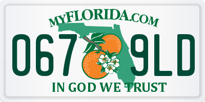 FL license plate 0679LD