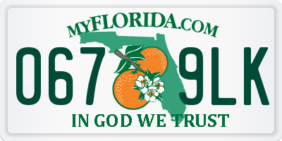 FL license plate 0679LK