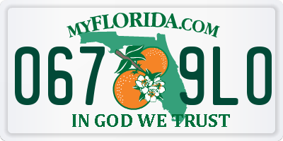 FL license plate 0679LO