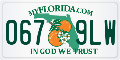 FL license plate 0679LW