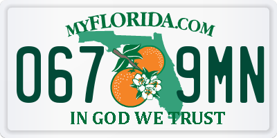 FL license plate 0679MN