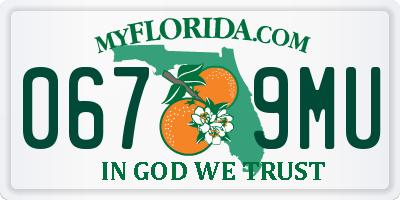 FL license plate 0679MU