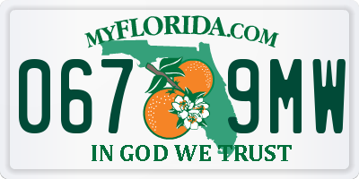 FL license plate 0679MW