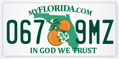 FL license plate 0679MZ