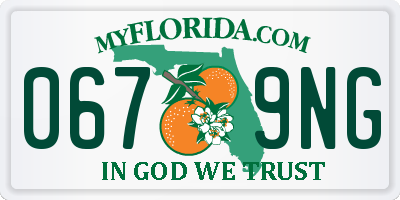 FL license plate 0679NG