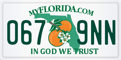 FL license plate 0679NN