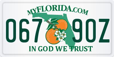 FL license plate 0679OZ