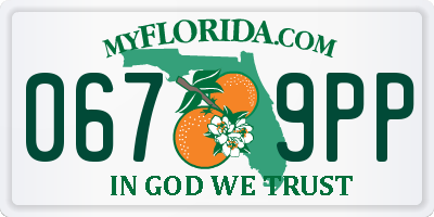 FL license plate 0679PP