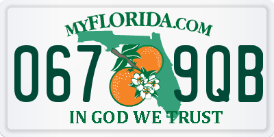 FL license plate 0679QB