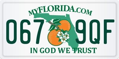 FL license plate 0679QF