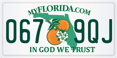 FL license plate 0679QJ