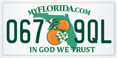FL license plate 0679QL