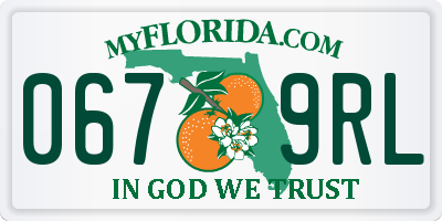 FL license plate 0679RL