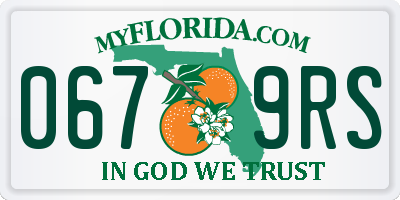 FL license plate 0679RS