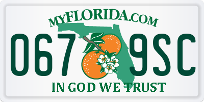 FL license plate 0679SC