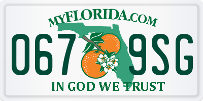 FL license plate 0679SG