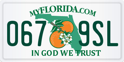 FL license plate 0679SL
