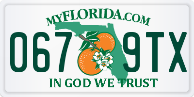 FL license plate 0679TX