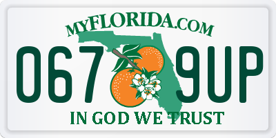 FL license plate 0679UP