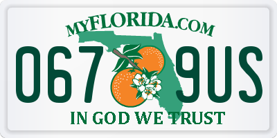 FL license plate 0679US