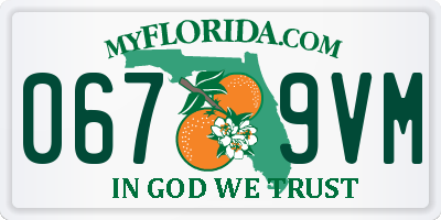 FL license plate 0679VM