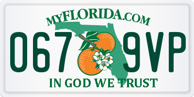 FL license plate 0679VP