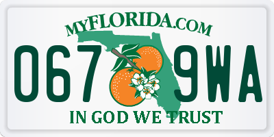 FL license plate 0679WA