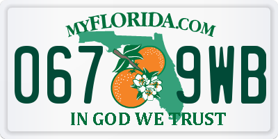 FL license plate 0679WB