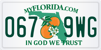 FL license plate 0679WG