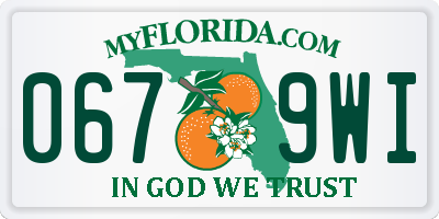FL license plate 0679WI