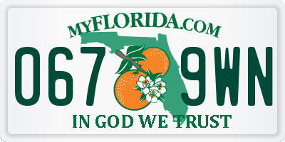 FL license plate 0679WN