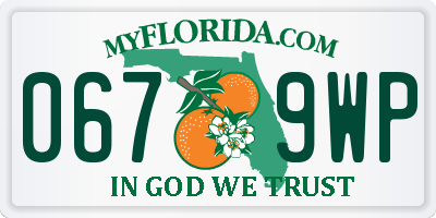 FL license plate 0679WP