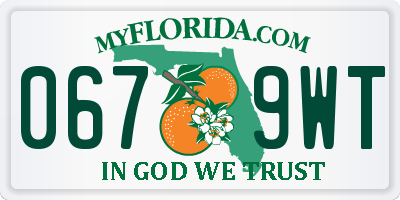 FL license plate 0679WT