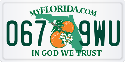 FL license plate 0679WU