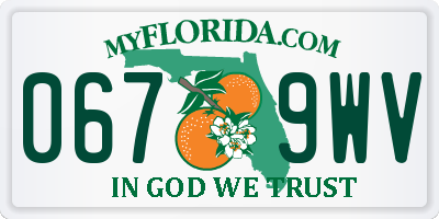 FL license plate 0679WV
