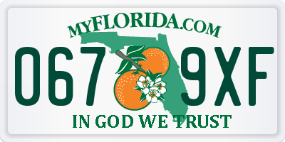 FL license plate 0679XF