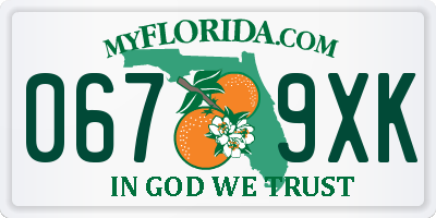 FL license plate 0679XK