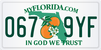 FL license plate 0679YF
