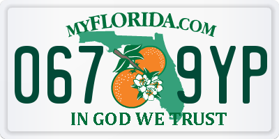 FL license plate 0679YP