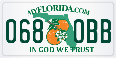 FL license plate 0680BB
