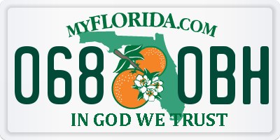 FL license plate 0680BH