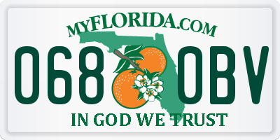 FL license plate 0680BV