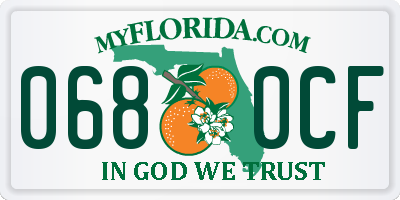 FL license plate 0680CF