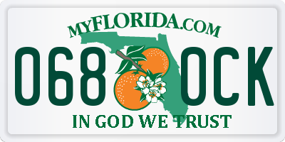 FL license plate 0680CK